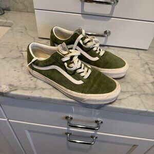Vans Old Skool Eco Dry Water Repellent Green Suede Mens 10